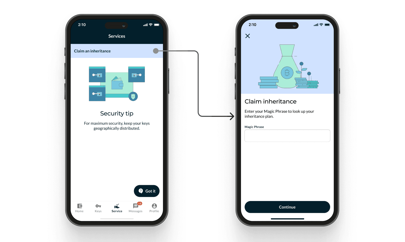 Claiming with Nunchuk