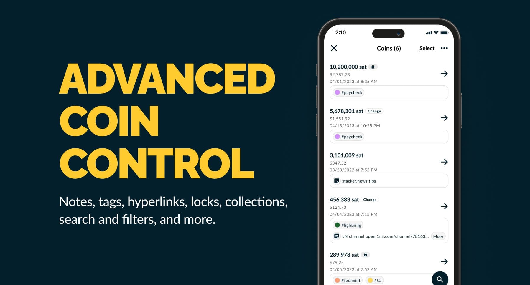 Advanced Coin Control with Nunchuk